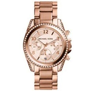 Michael Kors 'Blair' Rose Gold Chronograph Watch
